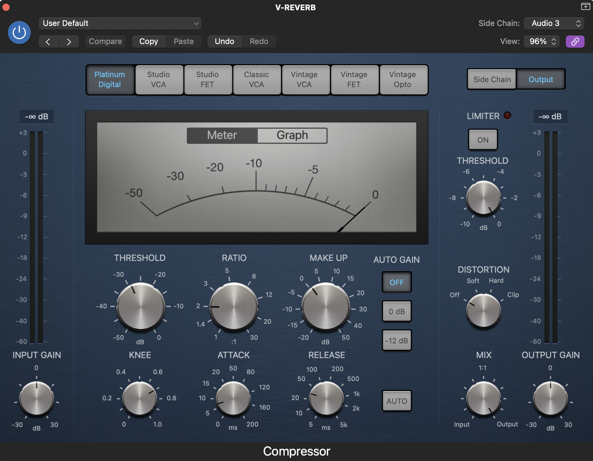 sidechain compression on reverb